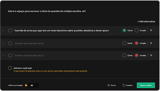 Montagem de aulas simplificadas