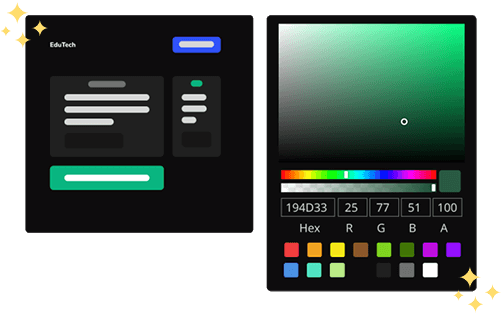 Personalize a interface, coloque sua logo e alteres as cores 